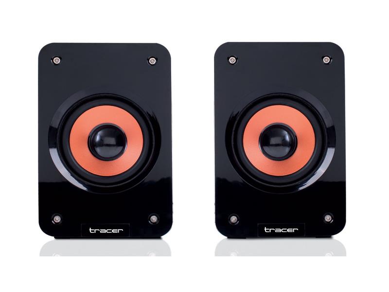 Kolonėlės 2+0 TRACER Orlando USB Juodos 5W