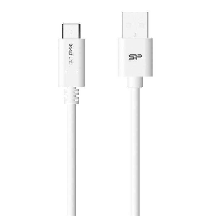 Kabelis Silicon Power USB TypeC - USB, Boost Link LK10AC, 1M, 2.4A, Baltas