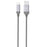 Kabelis Silicon Power USB TypeC - USB, Boost Link LK30AC Nylon, 1M, 2.4A, Pilkas