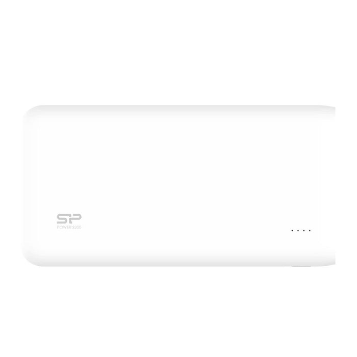 Silicon Power S200 Power Bank 20000mAH, dual output USB, LED, White