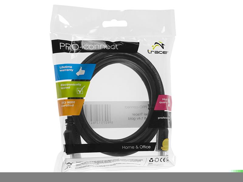 Kabelis Tracer HDMI 1.4v gold 1,8m