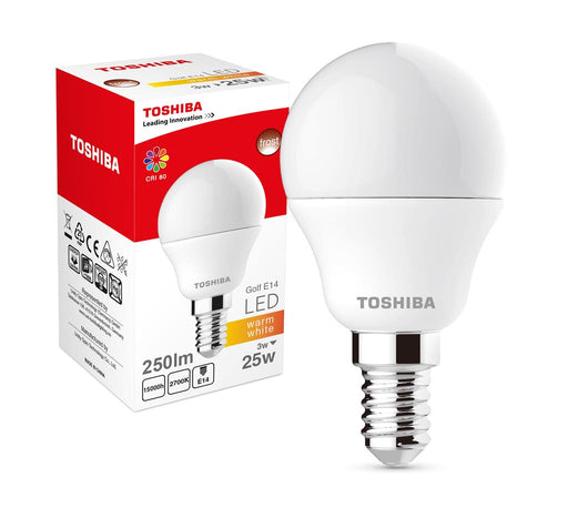 LED Lamp TOSHIBA Golf | 3W (25W) 250lm 2700K 80Ra ND E14