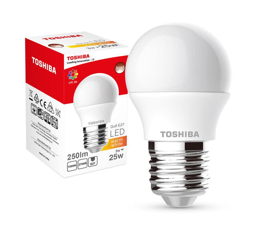 LED Lamp TOSHIBA Golf | 3W (25W) 250lm 2700K 80Ra ND E27