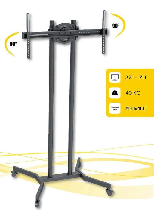 Mobilus stovas skirtas Techly TV LCD/LED/Plasma 37''-70'' VESA, pivot