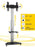 Mobilus stovas Techly skirtas TV LCD/LED/Plasma 37''-70'' VESA, pivot, regulioj.