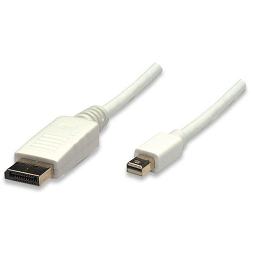 Techly Monitoriaus kabelis Mini DisplayPort/DisplayPort, M/M, baltas, 1m