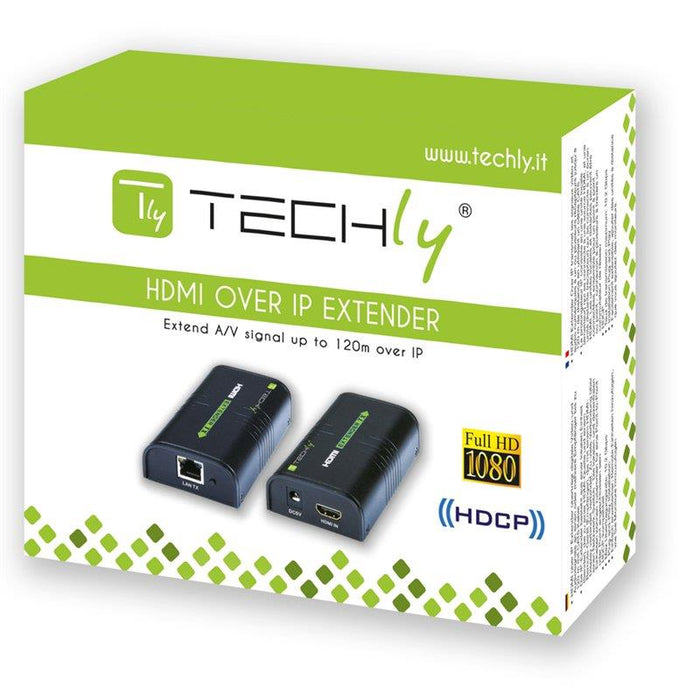 Techly HDMI ilgintuvas/spliteris ( extender / splitter ) over IP, iki 120m