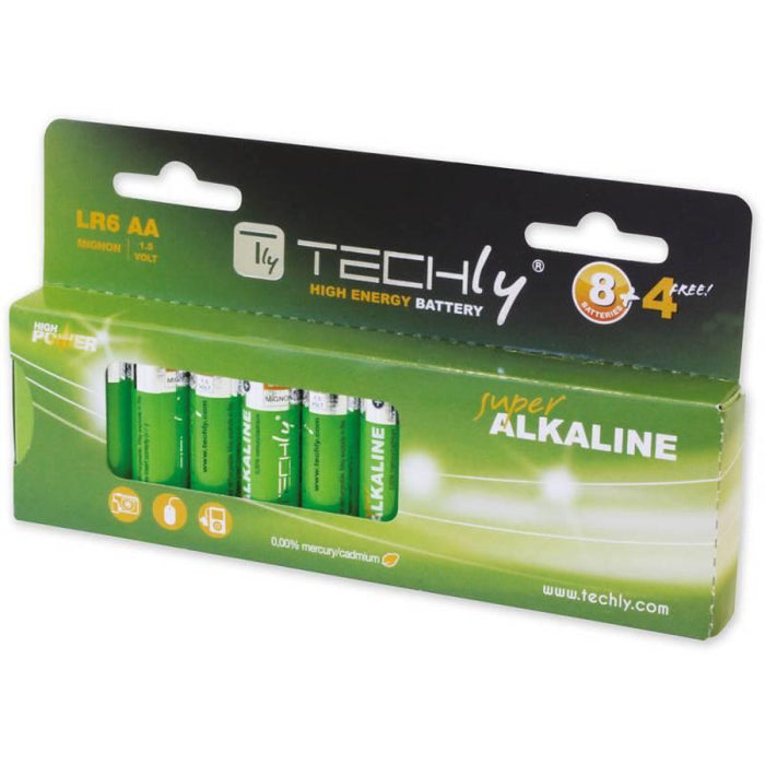 Šarminė baterija Techly 1.5V AA LR6 12 vnt.