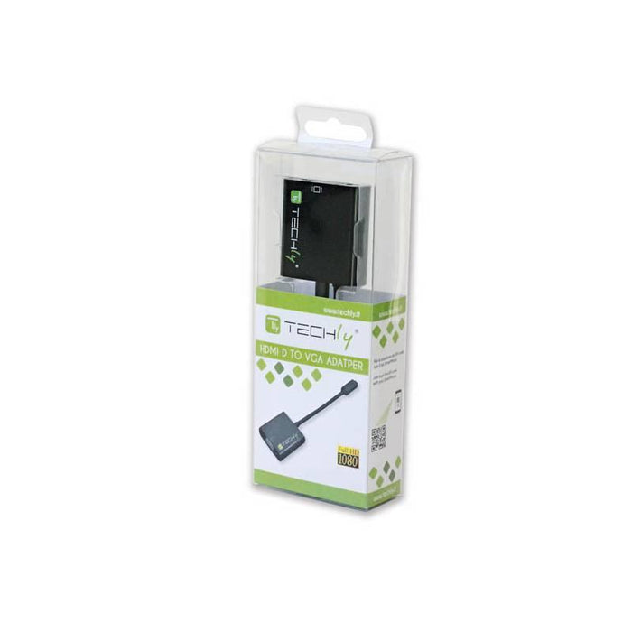 Techly Konverteris micro HDMI (D) male į VGA female