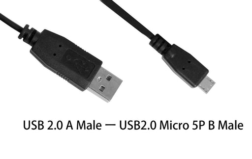 VAKOSS microUSB 2.0 kabelis A-B M/M 1m, Duomenų perdavimo ir įkrovimo, juodas