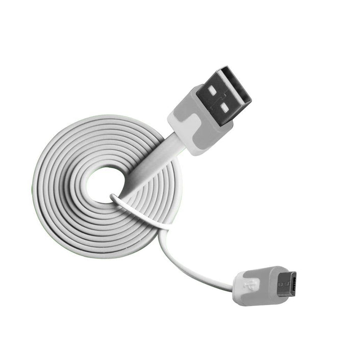 VAKOSS microUSB 2.0 kabelis A-B M/M 1m, Duomenų perdavimo ir įkrovimo, baltas
