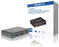 Rankinis 4 prievadų HDMI perjungiklis, 4 HDMI įvestys – 1 HDMI išvestis, juodas