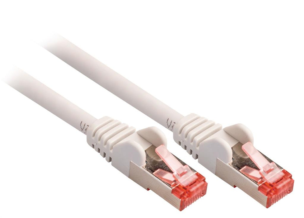 SF/FTP CAT6 tinklo kabelis, kištukinė jungtis – kištukinė jungtis 0.25 m pilka