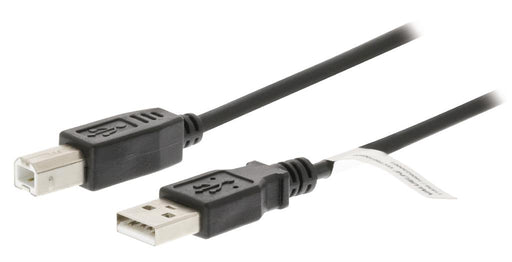 Kabelis Valueline USB 2.0 A male - B male 3,00 m juodas