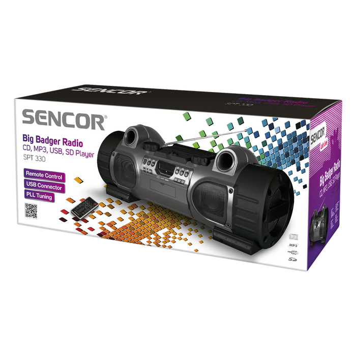 Boombox CD/MP3/USB SENCOR SPT 330