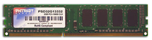 DDR3 Patriot 2GB 1333MHz CL9