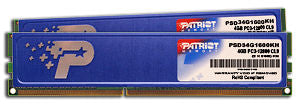 DDR3 Patriot 8GB (2x4GB) 1333MHz CL9, Radiatorius