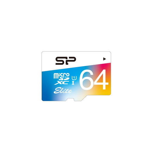 Silicon Power memory card Micro SDXC 64GB Class 1 Elite UHS-1 +Adapter