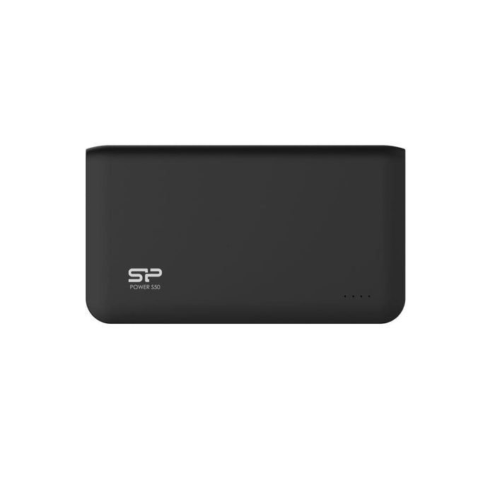 Nešiojamas įkroviklis Silicon Power S50 5000mAH, dual output USB, LED, juodA