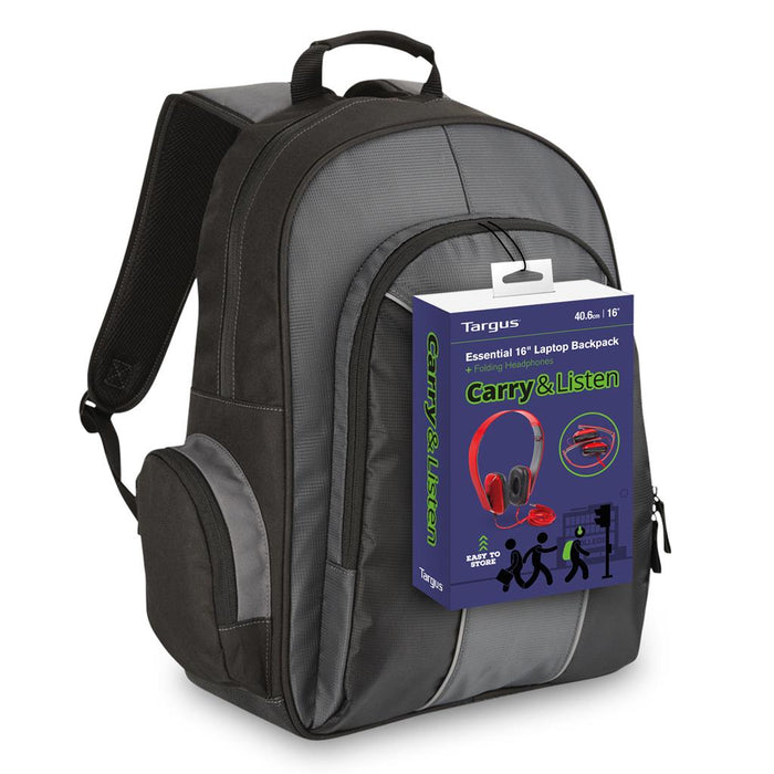 Kuprinė Targus Essential Bpack&Folded H/Phone + Ausinės