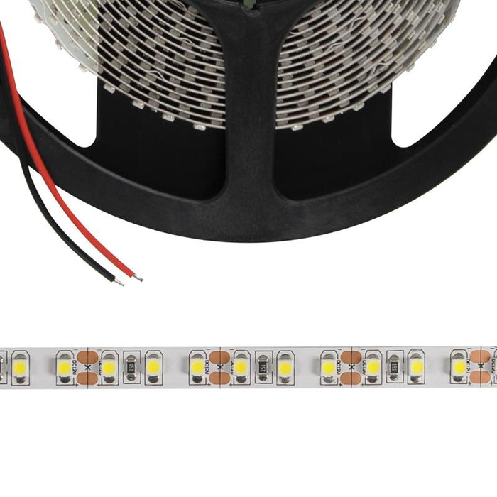 Whitenergy LED juosta 5m | 120vnt/m | 3528 | 9.6W/m | 12V DC | 6500K šalta balta