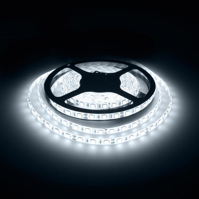 WE LED juosta atsapri vandeniui 5m | 60vnt/m| 5050| 14.4W/m| 6500K šalta balta
