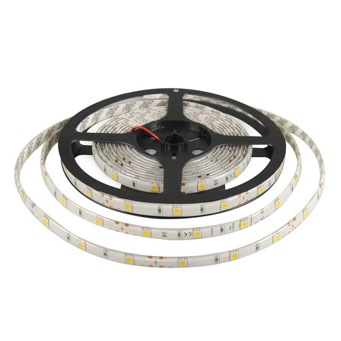 Whitenergy LED juosta atspari vandeniui 5m | 30vnt/m| 5050| 7.2W/m| šilta balta