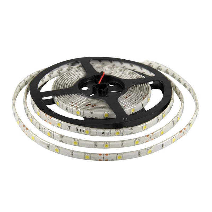 Whitenergy LED juosta atspari vandeniui 5m | 30vnt/m| 5050| 7.2W/m| šalta balta