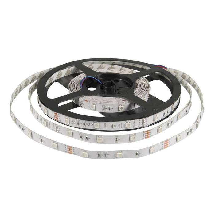 Whitenergy LED juosta 5m | 30vnt/m | 5050 | 7.2W/m | 12V DC | RGB | be jungties