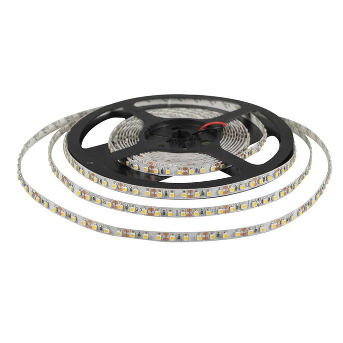 WE LED juosta 5m | 120vnt/m | 3528 | 9,6W/m | 3000K šilta balta | be jungties
