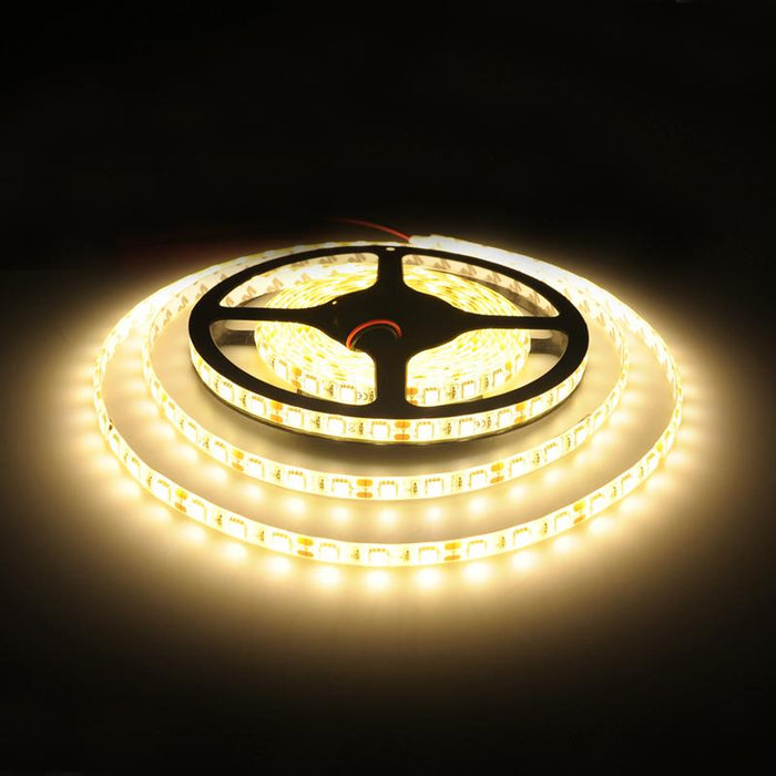 WE LED juosta atspari vandeniui 5m | 60vnt/m| 5050| 14.4W/m|3000K | šilta balta