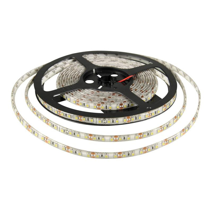 WE LED juosta atsapri vandeniui 5m | 120vnt/m| 3528 | 9,6W/m| 6000K šalta balta