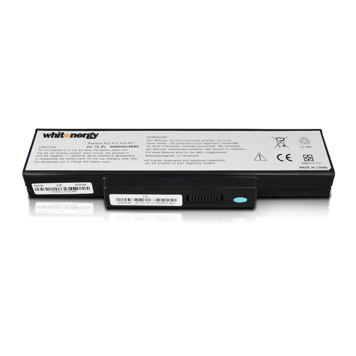 Nešiojamo kompiuterio baterija Whitenergy Asus A32-K72 11.1V 4400mAh juoda