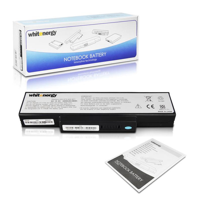 Nešiojamo kompiuterio baterija Whitenergy Asus A32-K72 11.1V 4400mAh juoda