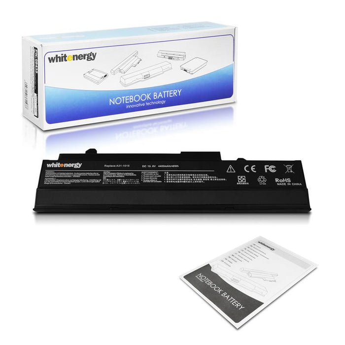 Nešiojamo kompiuterio baterija Whitenergy Asus EEE PC 1215B 10.8V 4400mAh juoda