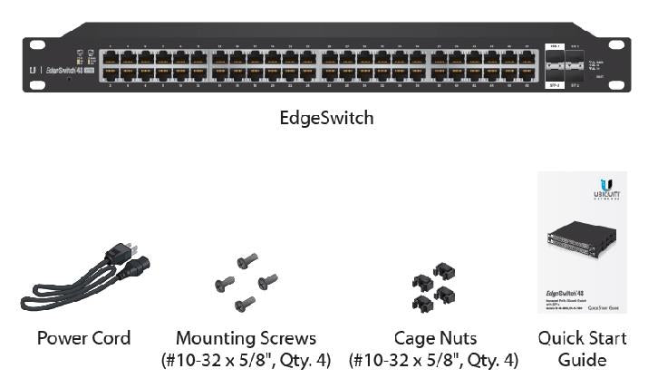 Ubiquiti ES-48-750W 48-ports 2xSFP+ & 2xSFP Gigabit PoE switch 24V/48V 802.3af