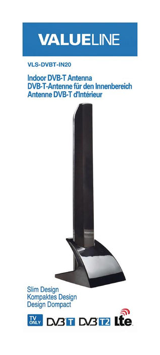 Valueline indoor DVB-T antenna slim design 15 dB