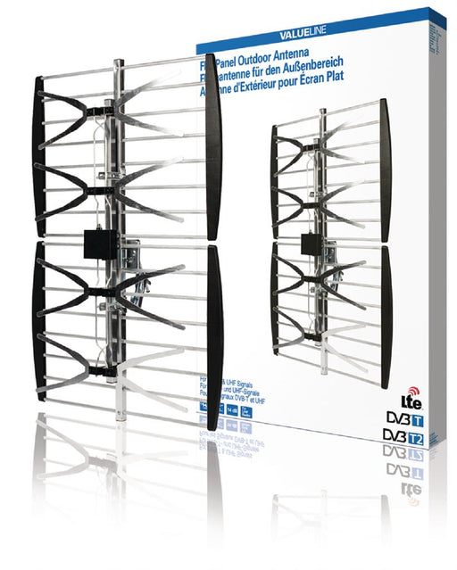 Valueline flat panel outdoor antenna DVB-T & UHF 14 dB