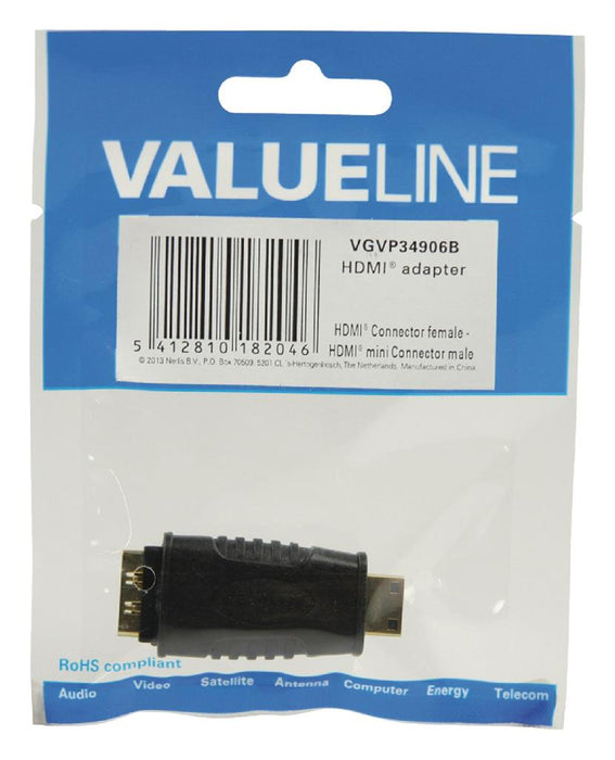 Valueline Adapteris jungiklis HDMI mini - HDMI juodas