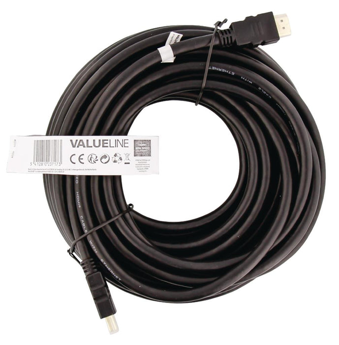 Kabelis HDMI Valueline High Speed Ethernet, HDMI - HDMI 15.0 m, juodas
