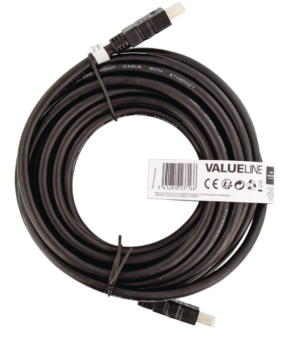 Kabelis HDMI Valueline High Speed Ethernet, HDMI - HDMI 7.5 m, juodas