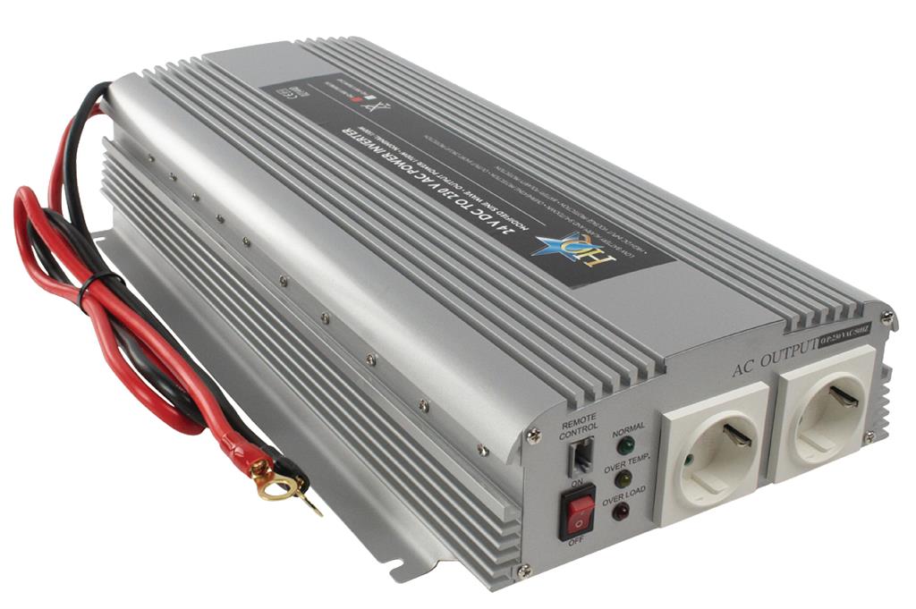Power Inverter Modified Sine Wave 24 VDC - AC 230 V 1700 W F (CEE 7/4)