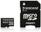 Atminties kortelė Transcend microSDHC 4GB CL10 + Adapteris