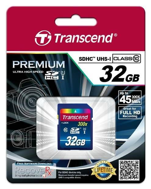 Atminties kortelė Transcend SDHC 32GB CL10 UHS1 300x