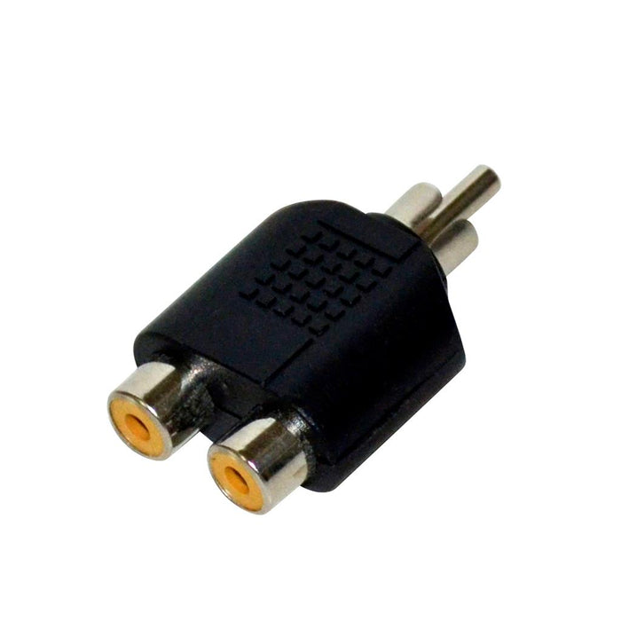 Vakoss Adapter RCA M -> 2x RCA F TC-A112K, juoda, lizdinė plokštelė