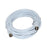 Vakoss Coaxial cable TV (antenna) 2x M 5m TC-A565W, baltas, lizdinė plokštelė