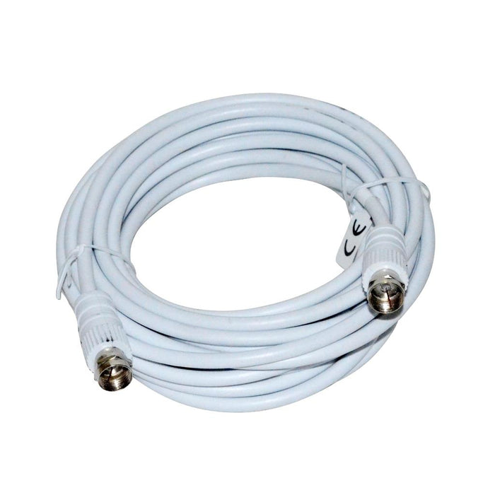 Vakoss Coaxial cable TV (antenna) 2x M 5m TC-A565W, baltas, lizdinė plokštelė