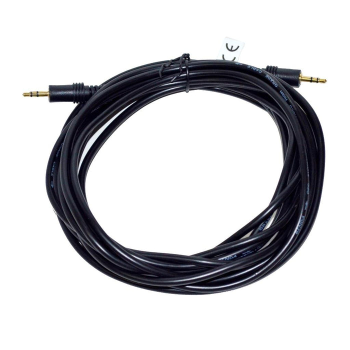 Vakoss Audio cable minijack 3,5mm M -> M  5m, juoda, lizdinė plokštelė
