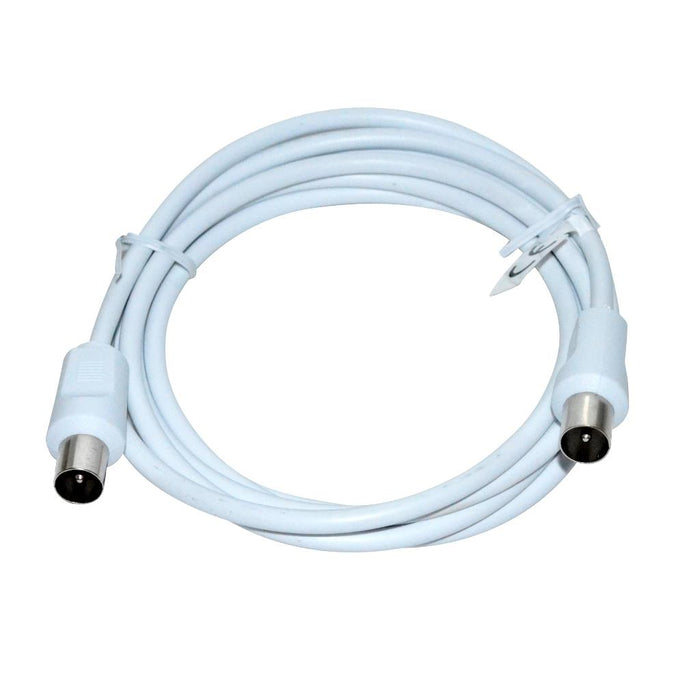 Vakoss Koaksialinis (antenos) Kabeli 2x M 2m TC-A754W, baltas, lizdinė plokštelė