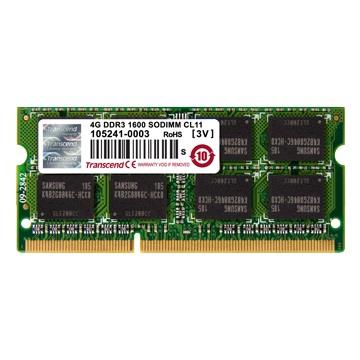 DDR3 SODIMM Transcend 4GB 1600MHz CL11 1Rx8